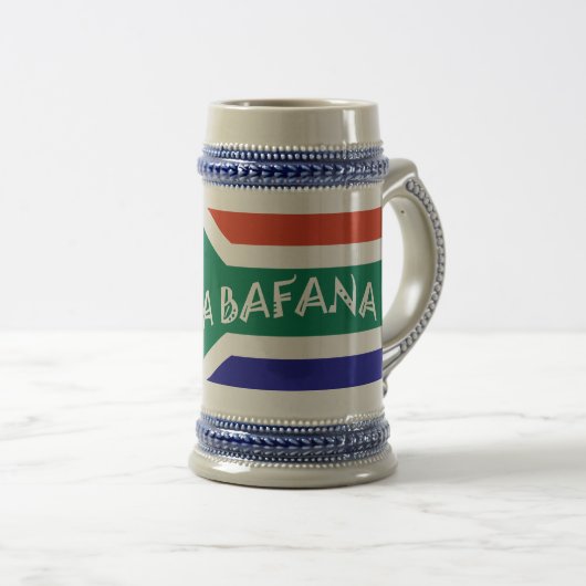 CHOPE À BIÈRE DRAPEAU DE BAFANA BAFANA (Devant droit)