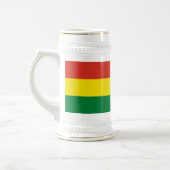 Chope À Bière Drapeau de Bolivie patriotique (Gauche)
