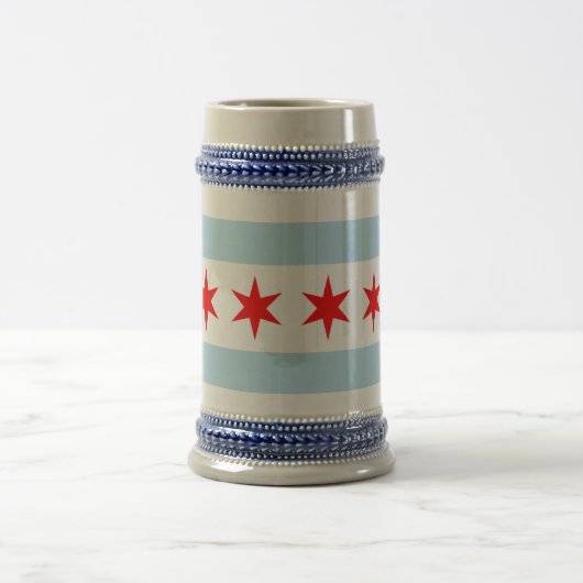 Chope À Bière Drapeau de Chicago (Centre)