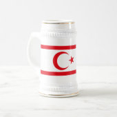 Chope À Bière Drapeau de Chypre du Nord (Devant gauche)