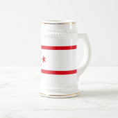 Chope À Bière Drapeau de Chypre du Nord (Devant droit)