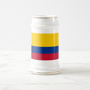 Chope À Bière Drapeau de Colombie