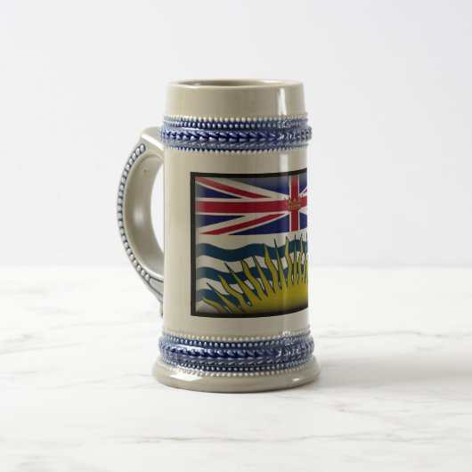 Chope À Bière Drapeau de Colombie-Britannique (Canada) (Devant gauche)