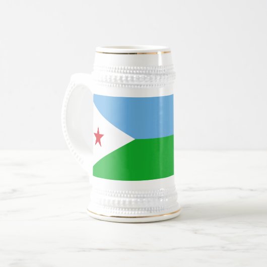 Chope À Bière Drapeau de Djibouti (Devant gauche)