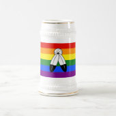 Chope À Bière Drapeau de fierté bispirituel de SlipperyJoe's sym (Centre)