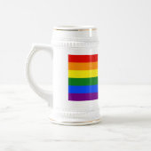 Chope À Bière Drapeau de fierté bispirituel de SlipperyJoe's sym (Gauche)