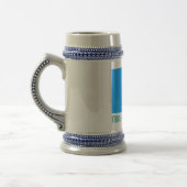 Chope À Bière Drapeau de Friuli-Venezia Giulia avec le nom (Gauche)