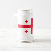 Chope À Bière Drapeau de Géorgie (Devant gauche)