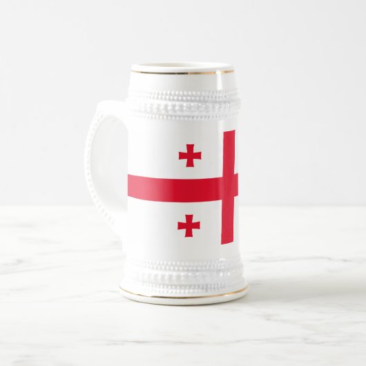 Chope À Bière Drapeau de Géorgie (Devant gauche)