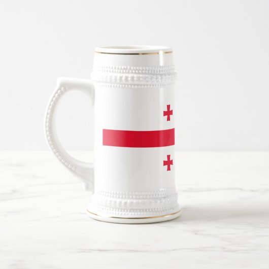 Chope À Bière Drapeau de Géorgie (Gauche)