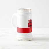 Chope À Bière Drapeau de Gibraltar (Devant gauche)