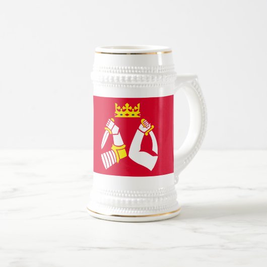 Chope À Bière Drapeau de Karelia Nord (Devant droit)