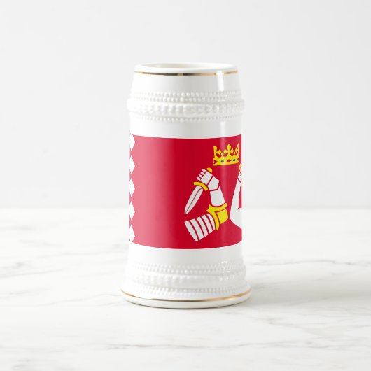 Chope À Bière Drapeau de Karelia Nord (Centre)