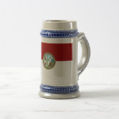 Chope À Bière Drapeau de la Caroline du Nord (Devant droit)