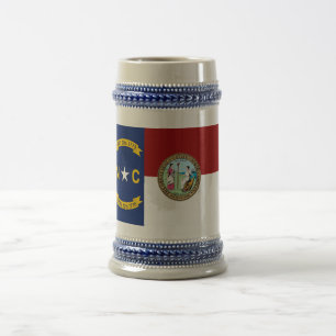 Chope À Bière Drapeau de la Caroline du Nord