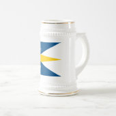 Chope À Bière Drapeau de la fête nationale suédoise Sveriges (Devant droit)