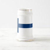Chope À Bière Drapeau de la Finlande (Centre)