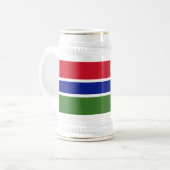 Chope À Bière Drapeau de la Gambie (Devant gauche)