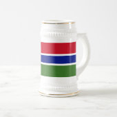 Chope À Bière Drapeau de la Gambie (Devant droit)