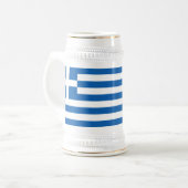 Chope À Bière Drapeau de la Grèce (Devant gauche)