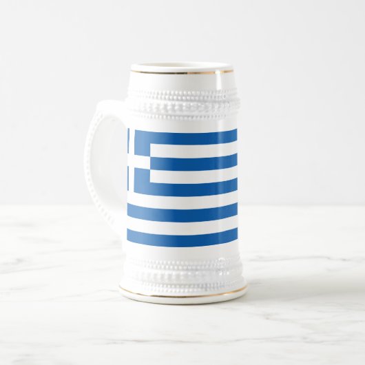 Chope À Bière Drapeau de la Grèce (Devant gauche)