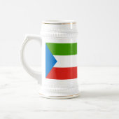 Chope À Bière Drapeau de la Guinée équatoriale (Gauche)