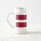 Chope À Bière Drapeau de la Lettonie (Gauche)
