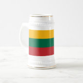 Chope À Bière Drapeau de la Lituanie (Devant gauche)