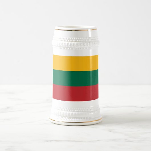 Chope À Bière Drapeau de la Lituanie (Centre)