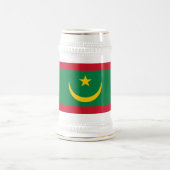 Chope À Bière Drapeau de la Mauritanie (Centre)