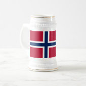 Chope À Bière Drapeau de la Norvège (Devant gauche)