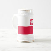 Chope À Bière Drapeau de la Pologne (Devant gauche)