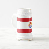 Chope À Bière Drapeau de la Polynésie française (Devant gauche)