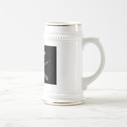 Chope À Bière Drapeau de la règle du diamant (Droite)