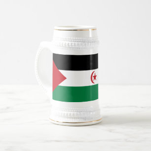 Chope À Bière Drapeau de la République arabe sahraouie démocrati