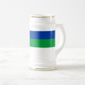 Chope À Bière Drapeau de la République Komi (Devant droit)
