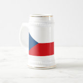 Chope À Bière Drapeau de la République tchèque (Devant gauche)
