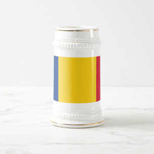 Chope À Bière Drapeau de la Roumanie