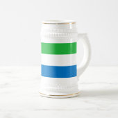 Chope À Bière Drapeau de la Sierra Leone (Devant droit)
