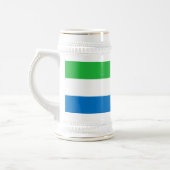 Chope À Bière Drapeau de la Sierra Leone (Gauche)