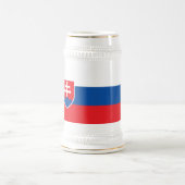 Chope À Bière Drapeau de la Slovaquie (Centre)