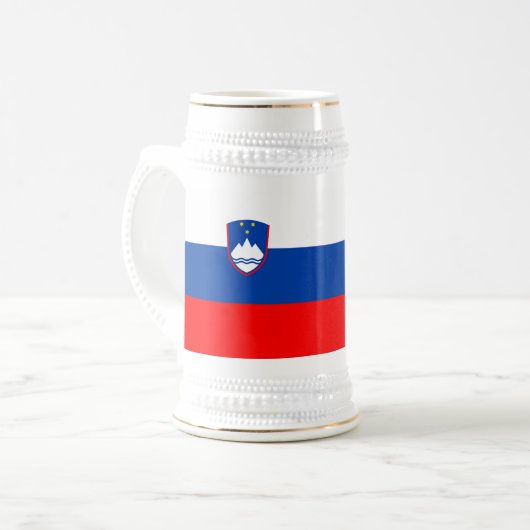 Chope À Bière Drapeau de la Slovénie (Devant gauche)