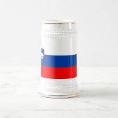 Chope À Bière Drapeau de la Slovénie (Centre)