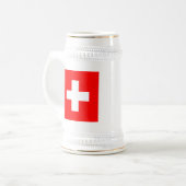 Chope À Bière Drapeau de la Suisse (Devant gauche)