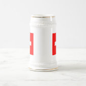 Chope À Bière Drapeau de la Suisse (Centre)