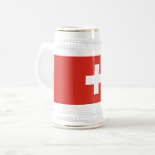 Chope À Bière Drapeau de la Suisse (Devant gauche)