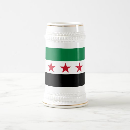 Chope À Bière Drapeau de la Syrie (Centre)