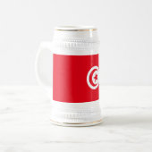 Chope À Bière Drapeau de la Tunisie (Devant gauche)
