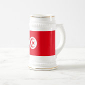 Chope À Bière Drapeau de la Tunisie (Devant droit)