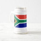Chope À Bière Drapeau de l'Afrique du Sud (Devant gauche)